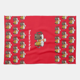 Paño De Cocina Personalizado Red TRES CERVEZAS