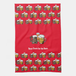 Paño De Cocina Personalizado Red TRES CERVEZAS