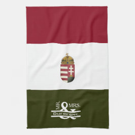 Paño De Cocina Personalizado Sr. y Sra. Húngaro