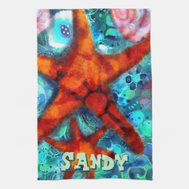 Paño De Cocina Personalizado Starfish Seasheles Beach