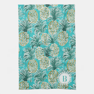 Paño De Cocina Personalizado tropical de la acuarela del EN PUNTO