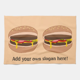 Paño De Cocina Personalizar de este gráfico de Hamburger