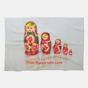 Paño De Cocina Personalizar las muñecas apiladas rusas Matryoshka