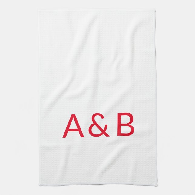 Paño De Cocina Personalizar, personalizar alfabeto monograma inic (Vertical)