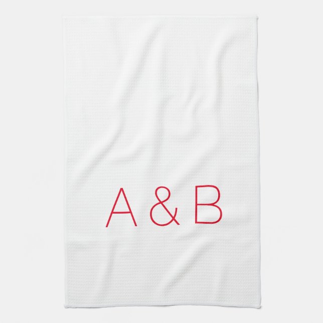 Paño De Cocina Personalizar, personalizar alfabeto monograma inic (Vertical)