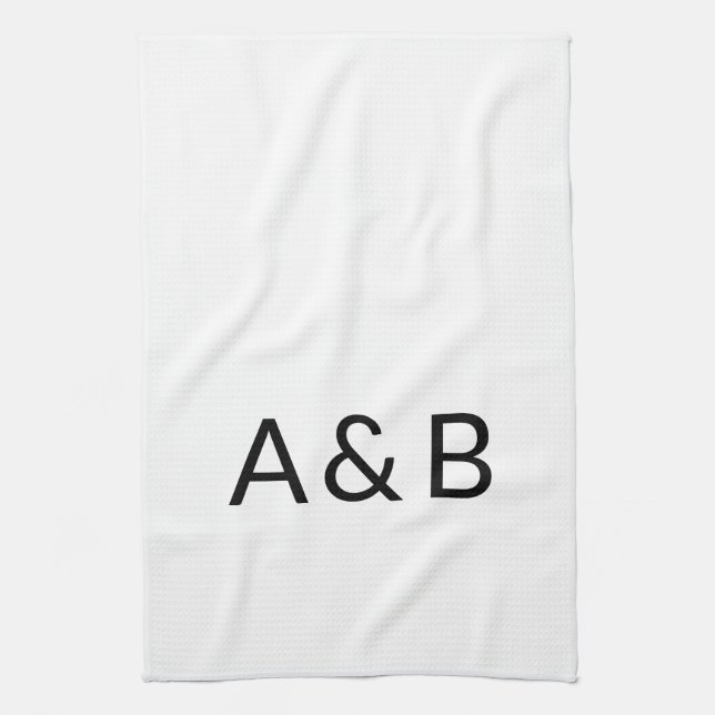 Paño De Cocina Personalizar, personalizar alfabeto monograma inic (Vertical)