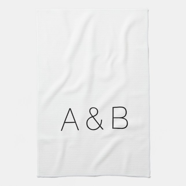 Paño De Cocina Personalizar, personalizar alfabeto monograma inic (Vertical)