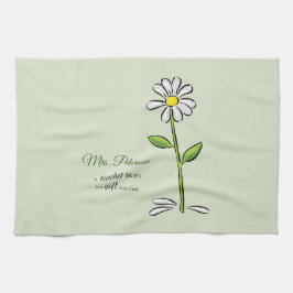 Paño De Cocina Personalizar, profesores gracias, flor religiosa