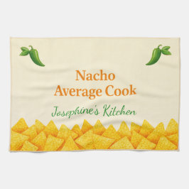 Paño De Cocina Personalized Nacho Average Cook Funny Tea Towel 