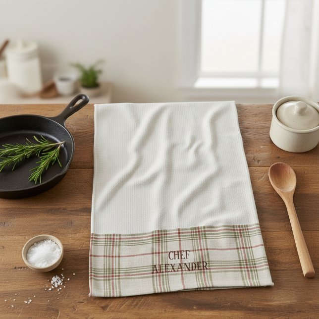 Paño De Cocina Personalized Name Kitchen Tea Towel - White (Subido por el creador)