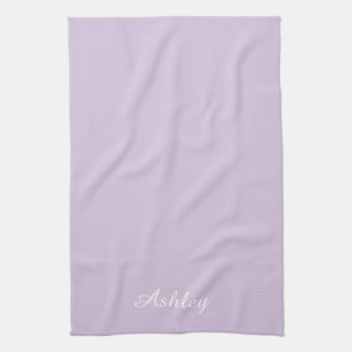 Paño De Cocina Personalized Name Stylish Modern Elegant lavender