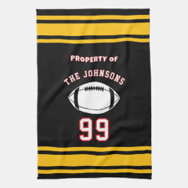 Paño De Cocina Personalized Sports Towel | Custom Football Player