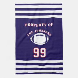 Paño De Cocina Personalized Sports Towel | Custom Football Player