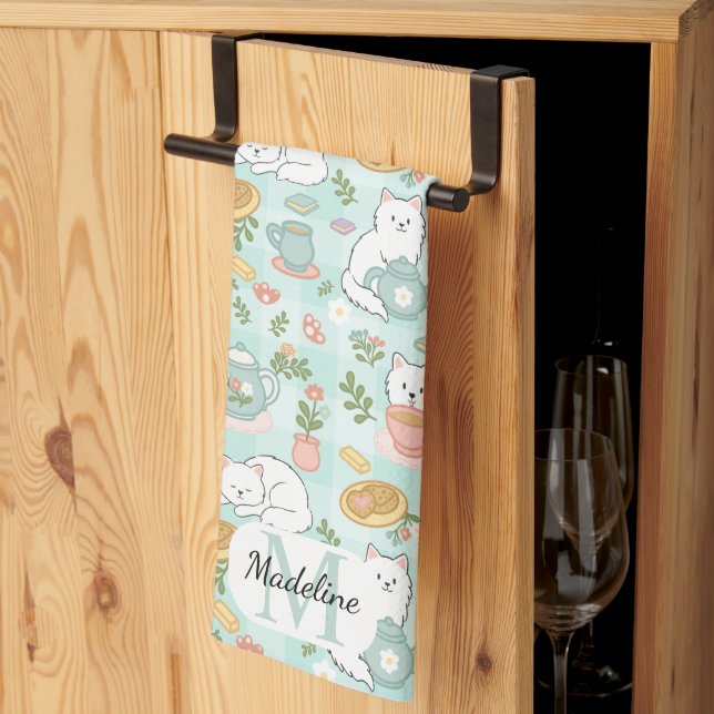 Paño De Cocina Personalized Tea & Baker Monogram Kitchen Towels (Pliegue de tercios)