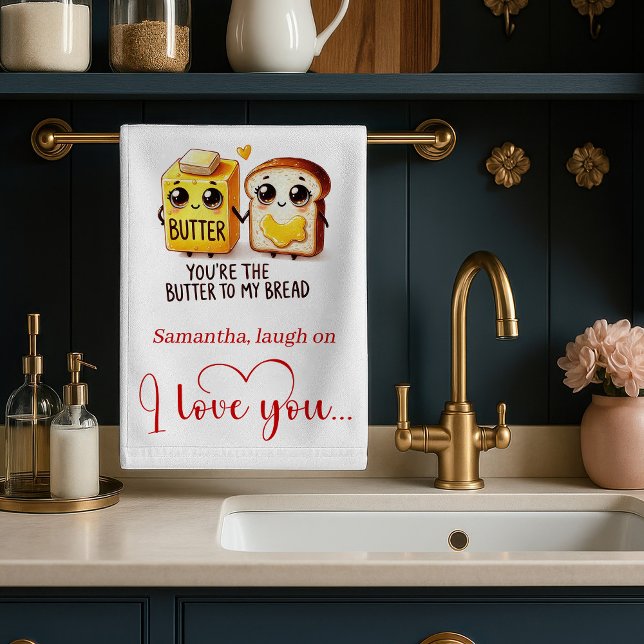 Paño De Cocina Personalized Valentine Gift Funny Food Towel (Personalized Valentine Gift Funny Food Towel)