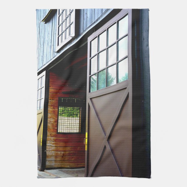 Paño De Cocina Perspectiva de la puerta de la barra (Vertical)