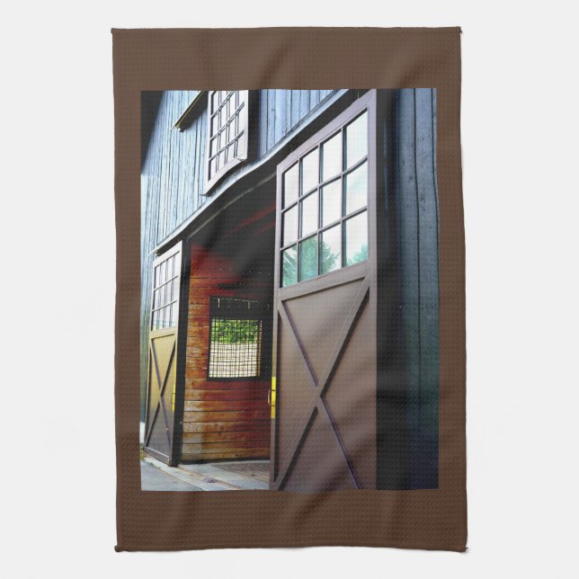 Paño De Cocina Perspectiva de la puerta de la barra (Vertical)