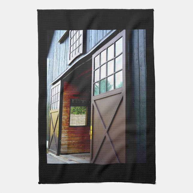 Paño De Cocina Perspectiva de la puerta de la barra (Vertical)