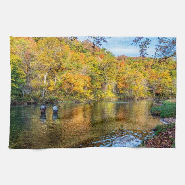 Paño De Cocina Pesca de otoño de Bennett Spring (Horizontal)