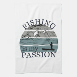 Paño De Cocina Pesca divertida diciendo