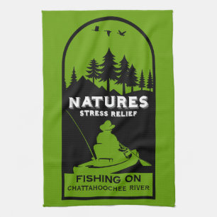 Paño De Cocina Pesca en kayak americana