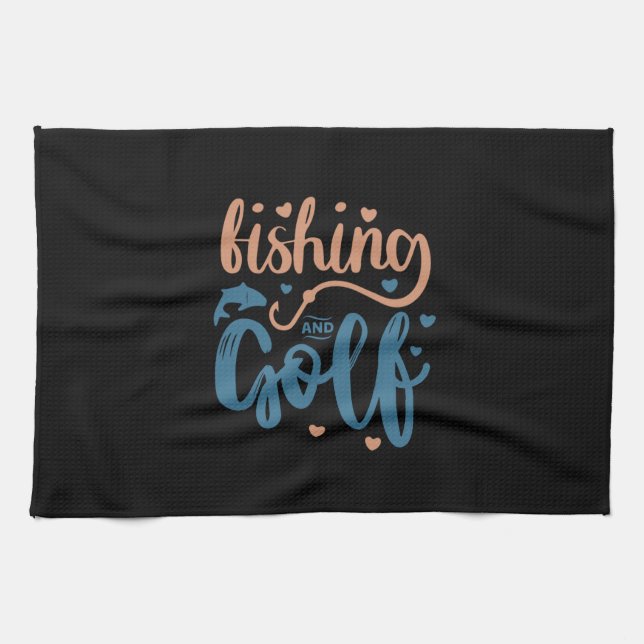 Paño De Cocina Pesca y Golf (Horizontal)