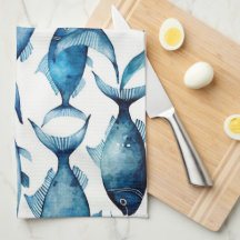 Pescado de la Marina Azul del Océano | Decoración 