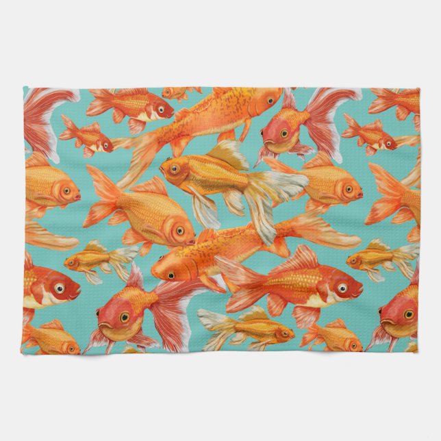 Paño De Cocina Pescado de oro (Horizontal)