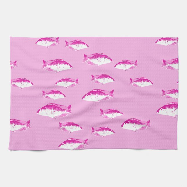 Paño De Cocina Pescado rosa (Horizontal)
