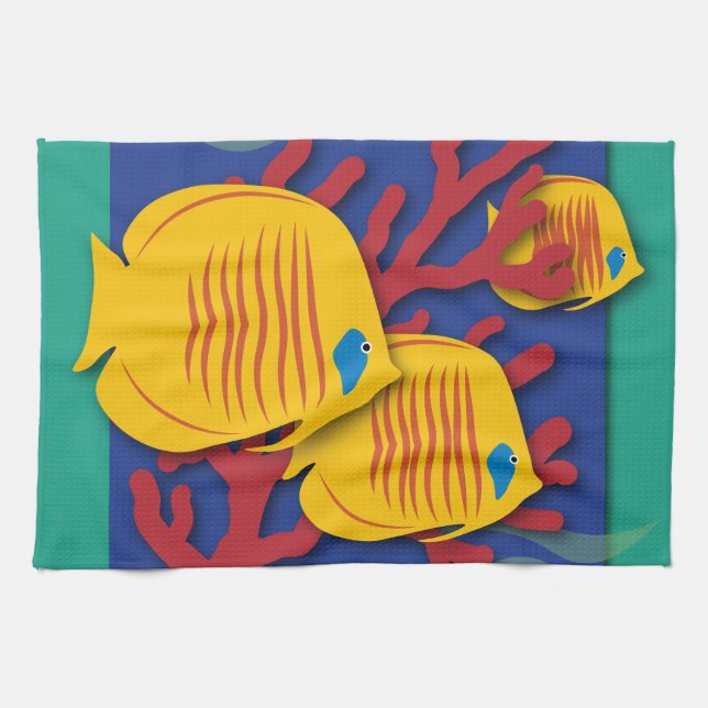 Paño De Cocina Pescado tropical (Horizontal)