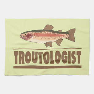 Paño De Cocina Pescador de truchas humorísticas
