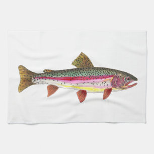 Paño De Cocina Pescador pescador de trucha arco iris