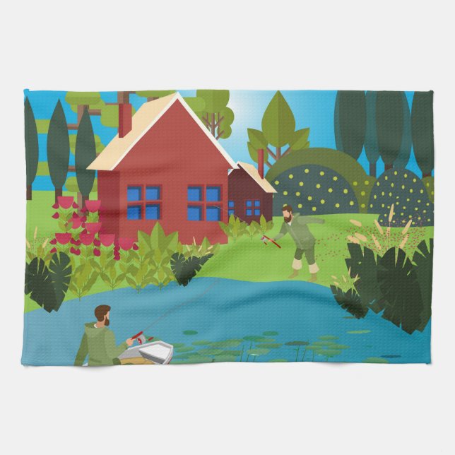 Paño De Cocina Pescadores (Horizontal)