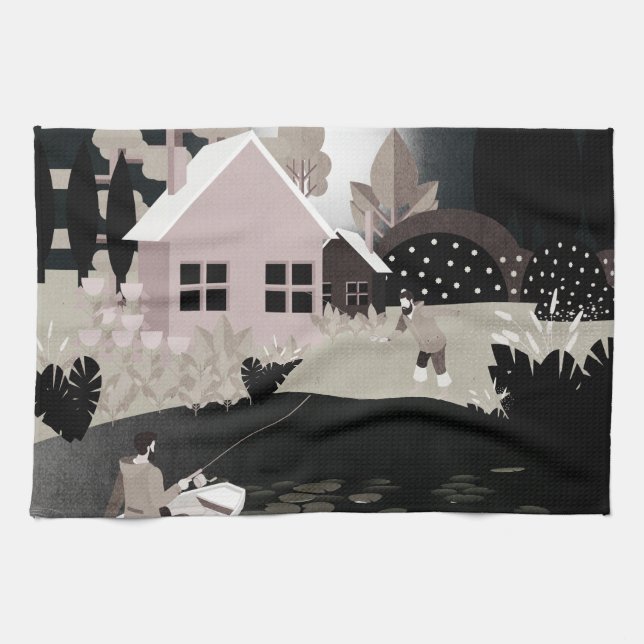 Paño De Cocina Pescadores (Horizontal)