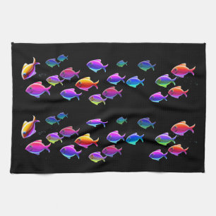 Paño De Cocina Pescados de la natación