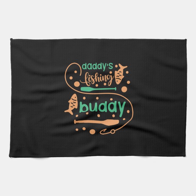 Paño De Cocina Pescando a Art Daddy Fisher Friends (Horizontal)