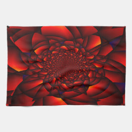 Paño De Cocina Petalo azul negro rojo