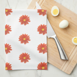 Paño De Cocina Pétalos en Movimiento – Gráfico de Flor Vibrante