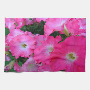 Paño De Cocina Petunias rosadas