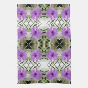 Paño De Cocina Petunias y Latticetwork mexicanos