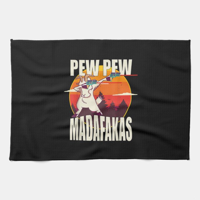 Paño De Cocina Pew Pew Madafakas (Horizontal)