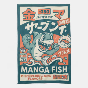 Paño De Cocina Pez Manga