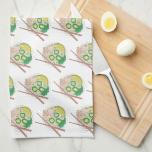 Paño De Cocina PHO Comida Vietnamita Chopsticks de fideos de poll