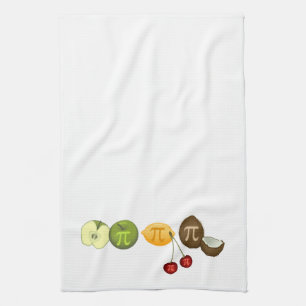 Paño De Cocina Pi Day, Pi on varias frutas