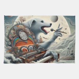 Paño De Cocina Pianista canis celestial