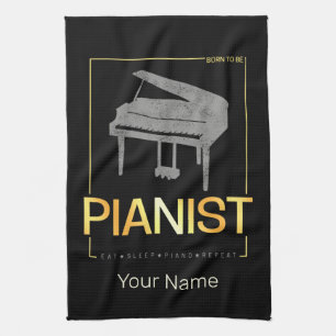 Paño De Cocina Piano Nacido Para Ser El Diseño De La Vintage Del 