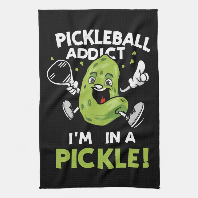 Paño De Cocina Pickleball Divertido (Vertical)