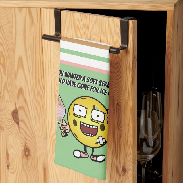 Paño De Cocina Pickleball Si Quieres Un Servicio Suave Ve Por El  (Pliegue de tercios)