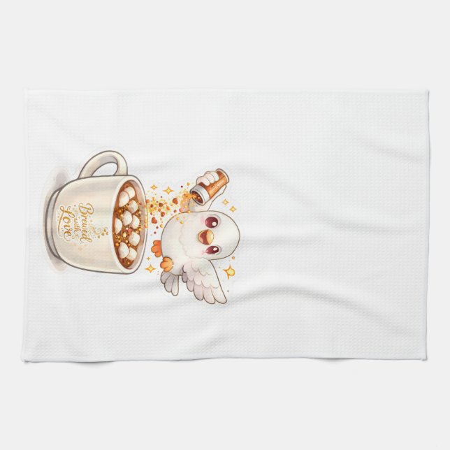 Paño De Cocina pidgy's coffee glitter v1  (Horizontal)