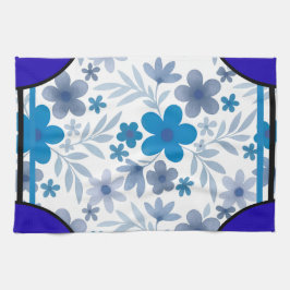 Paño De Cocina Piedra Angular Flor Indigo